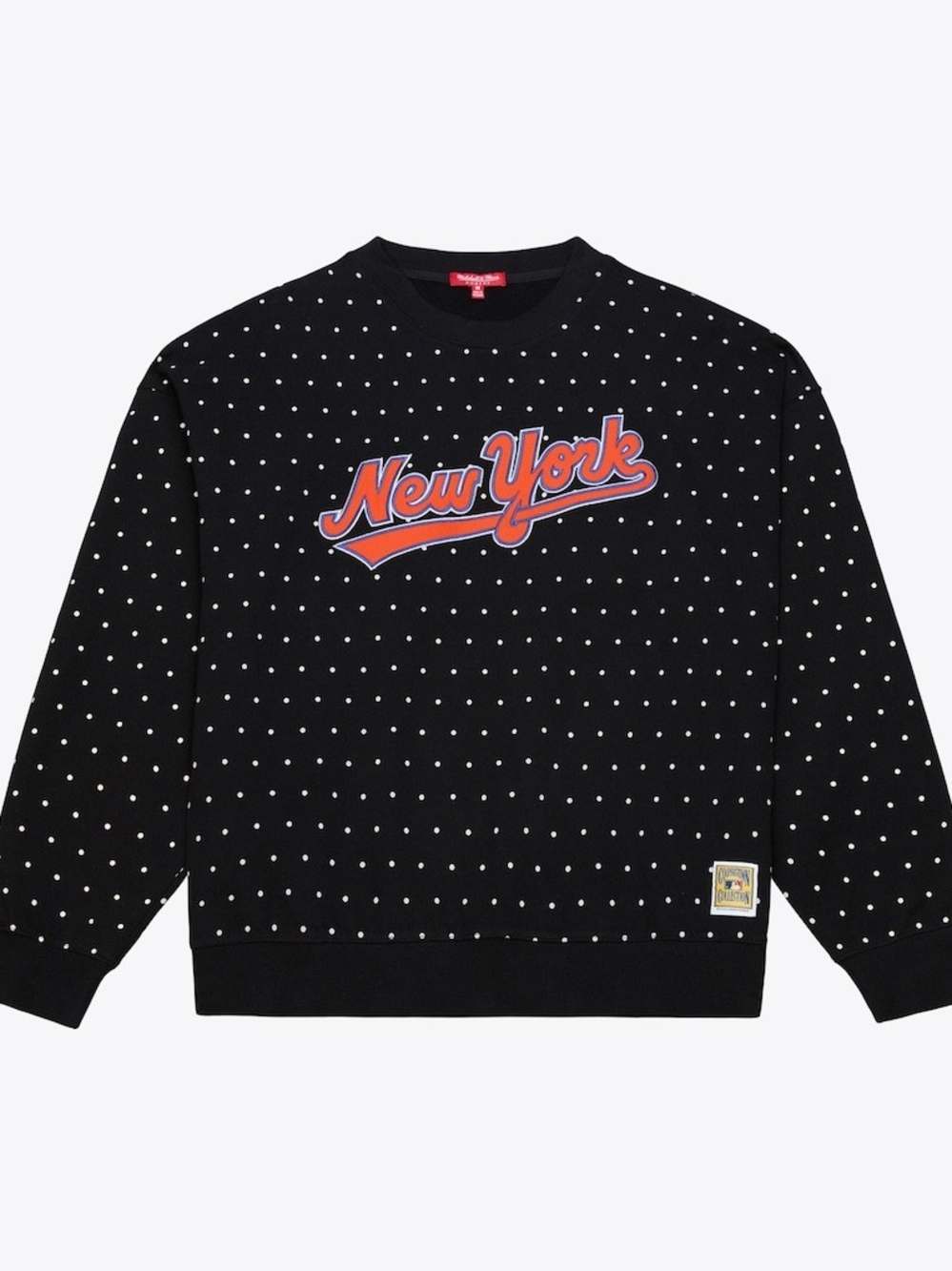 Anthropologie Black Polka Dot 'New York' Crewneck Sweater